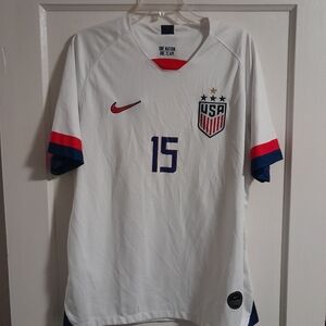 Nike USA Soccer Jersey White Rapinoe 15 Dri-Fit World Cup 2019 Women’s 2XL